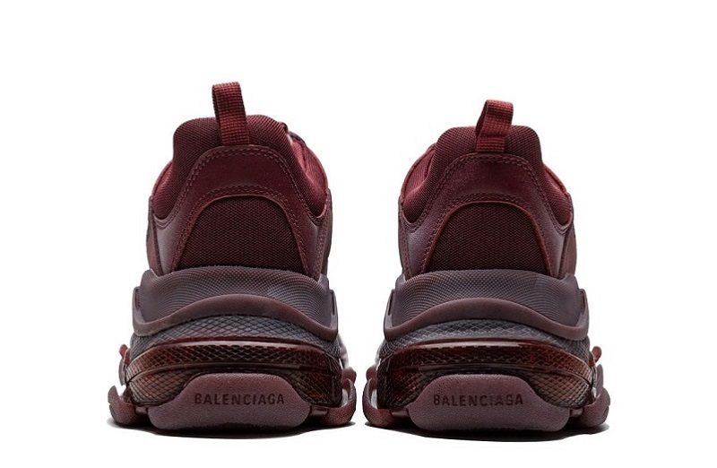 Balenciaga Triple S Clear Sole Red Wine Reps (5)