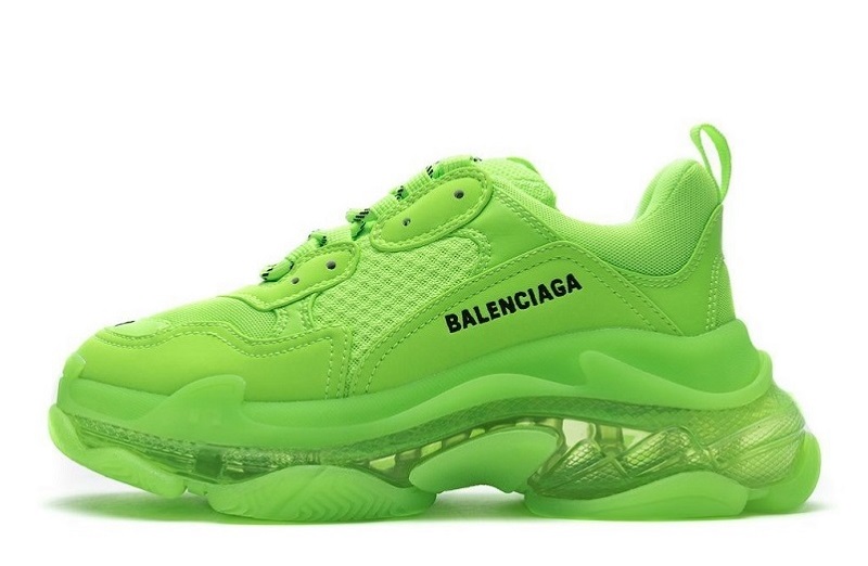 Balenciaga Triple S Clear Sole Fluorescent Green Reps (1)