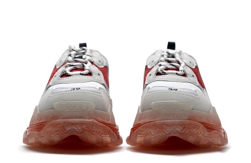 Balenciaga Triple S Clear Sole White Red Reps (4)