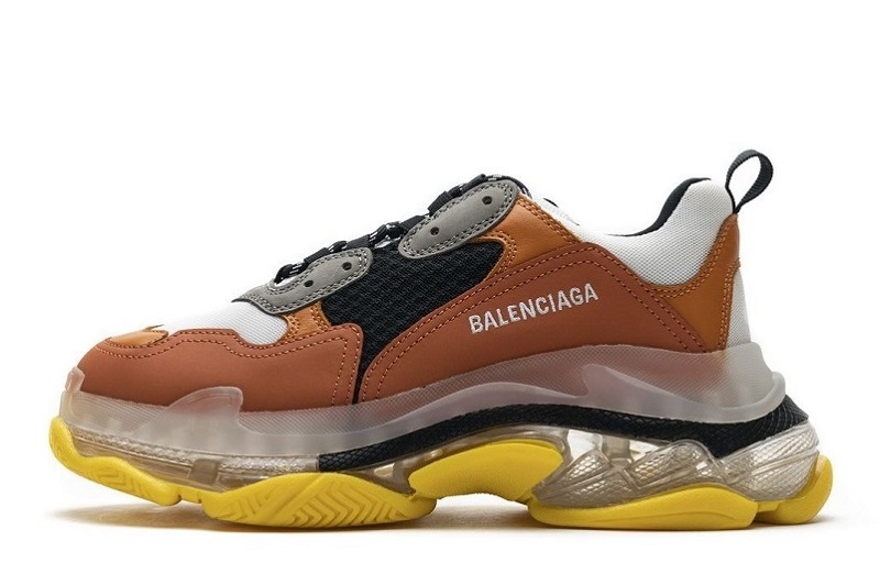 Balenciaga Triple S Clear Sole Black Orange Reps (1)