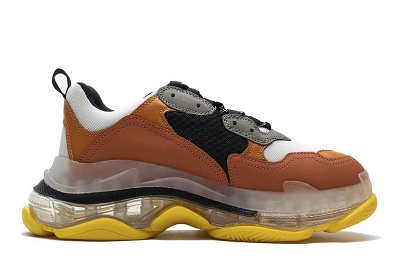 Balenciaga Triple S Clear Sole Black Orange Reps (2)