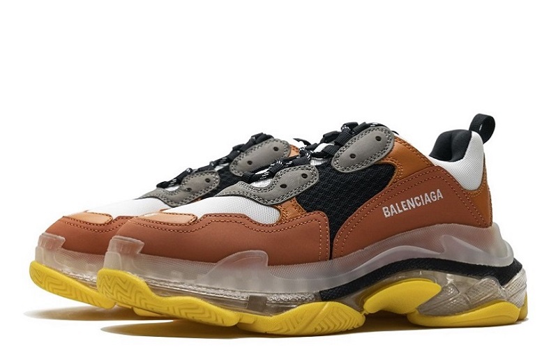 Balenciaga Triple S Clear Sole Black Orange Reps (3)