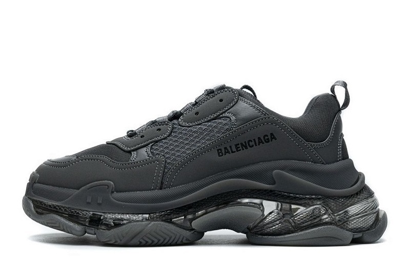 Balenciaga Triple S Clear Sole Dark Grey Reps (1)