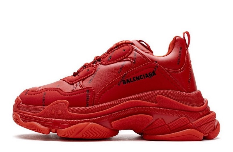 Balenciaga Triple S Letter Bright Red Reps (1)