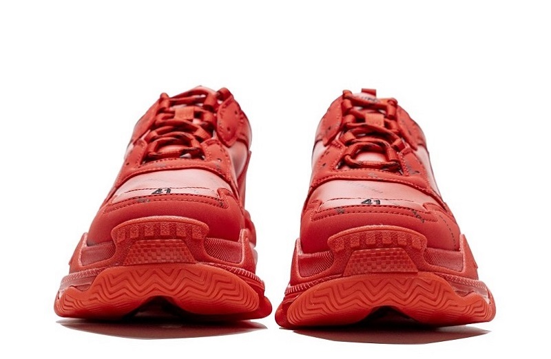 Balenciaga Triple S Letter Bright Red Reps (4)