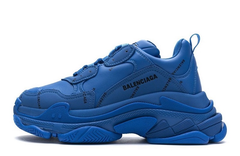 Balenciaga Triple S Letter Blue Reps (1)