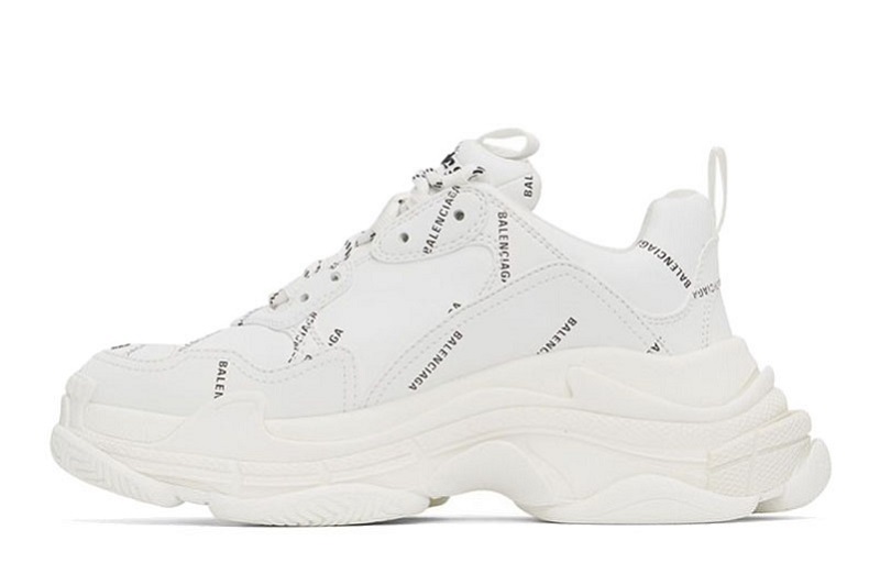 Balenciaga Triple S Allover Logo White Reps (3)