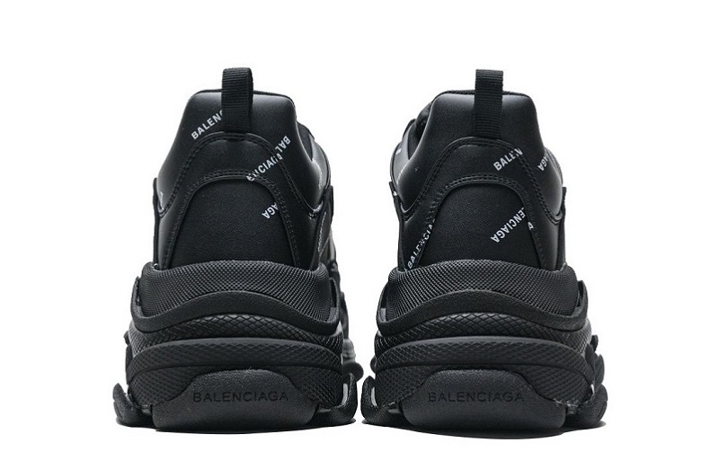 Balenciaga Triple S Allover Logo Black Reps (5)