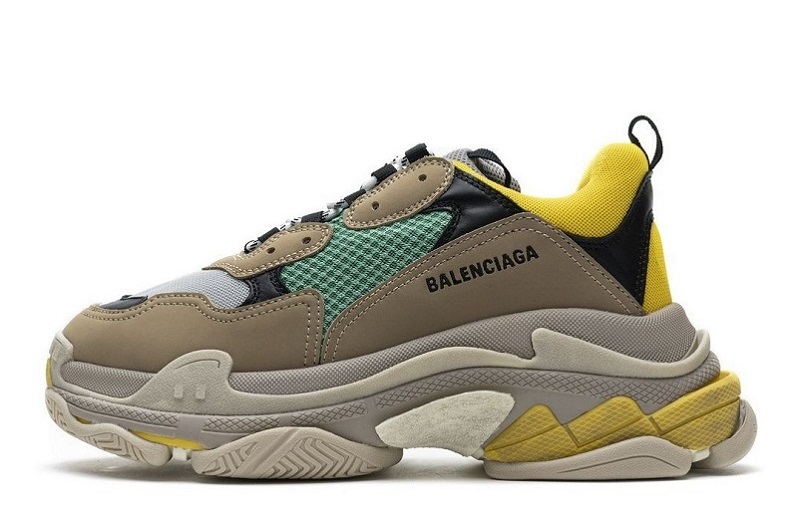 Balenciaga Triple S Green Yellow Reps (1)