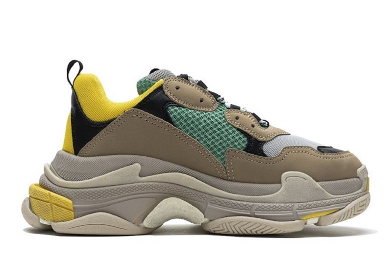 Balenciaga Triple S Green Yellow Reps (2)