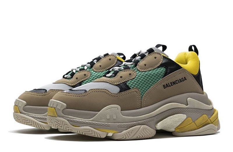 Balenciaga Triple S Green Yellow Reps (3)