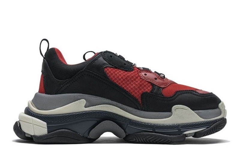 Balenciaga Triple S Black Red Grey Reps (2)