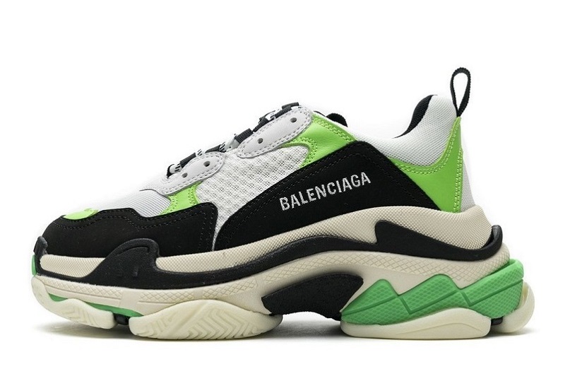 Balenciaga Triple S White Green Reps (1)