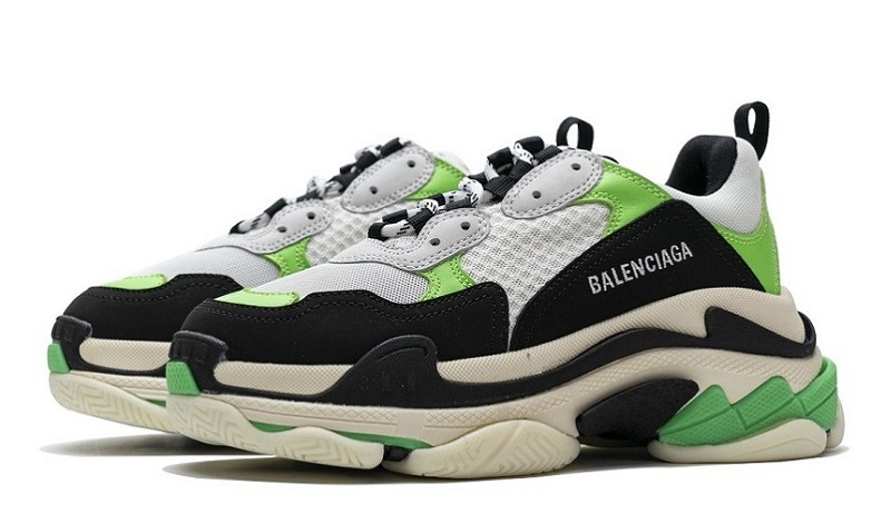 Balenciaga Triple S White Green Reps (3)