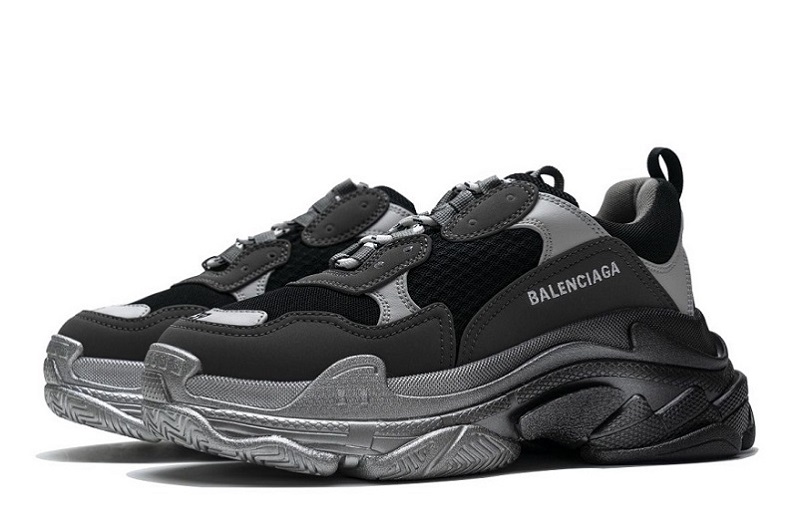 Balenciaga Triple S Black Grey Silver Reps (3)