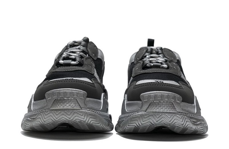 Balenciaga Triple S Black Grey Silver Reps (4)