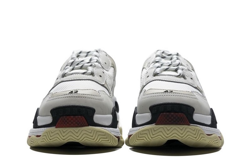 Balenciaga Triple S White Dark Grey Red Reps (4)