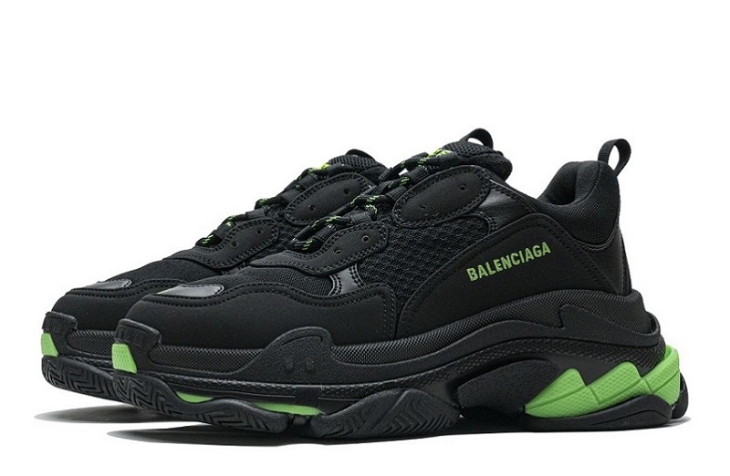 Balenciaga Triple S Black Green Reps (3)