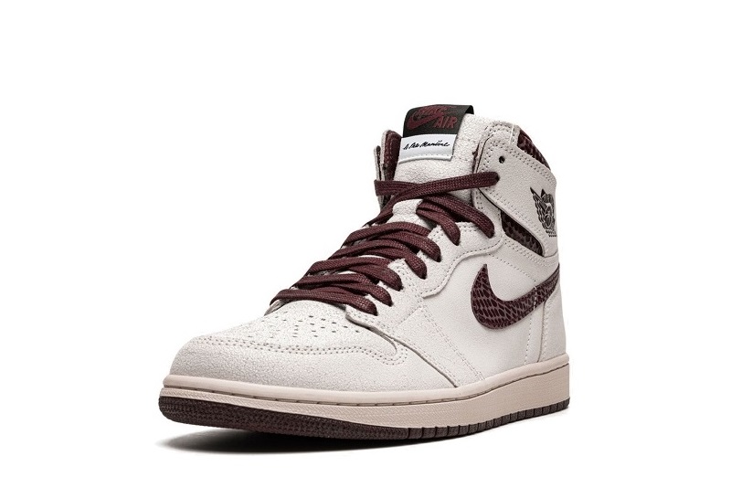 A Ma Maniere x Air Jordan 1 High Burgundy Crush Reps (4)