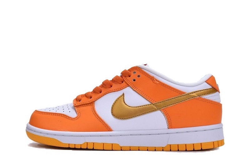 Nike Dunk Low White/Orange Blaze-Gold Reps (1)