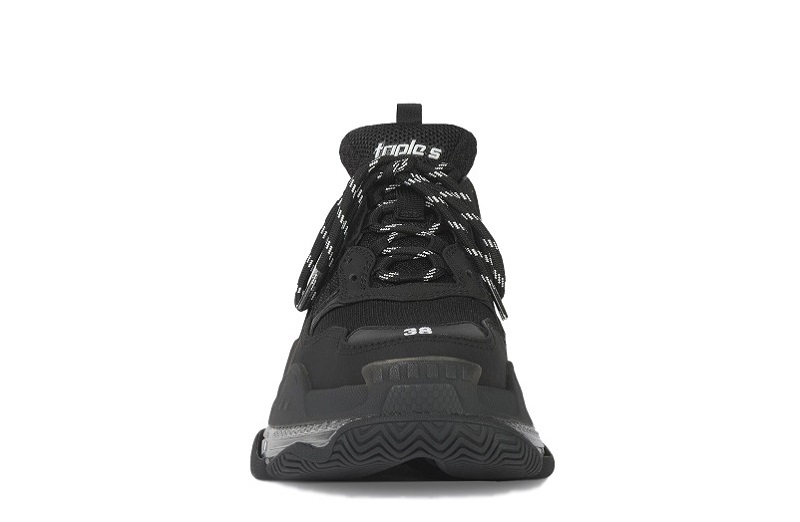 Balenciaga Triple S Clear Sole Black Silver Reps (3)