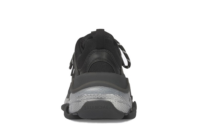 Balenciaga Triple S Clear Sole Black Silver Reps (4)