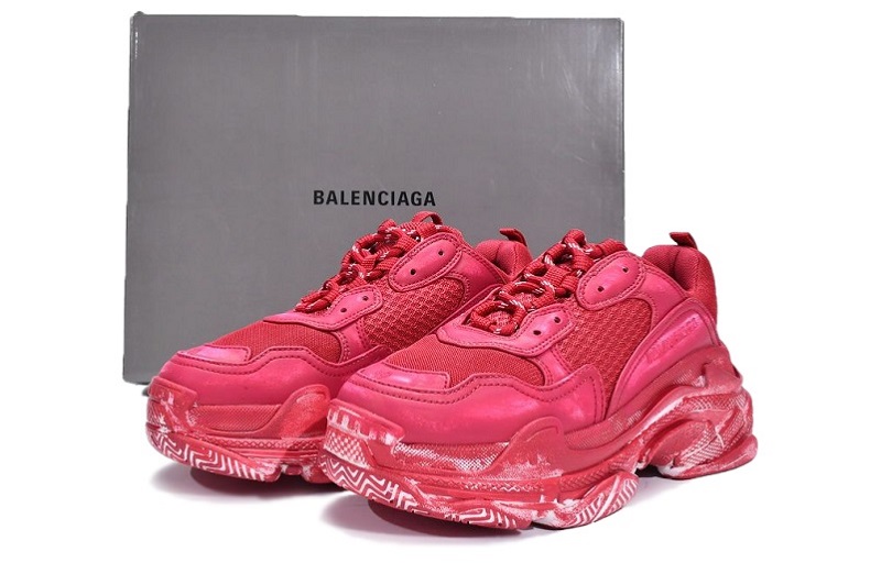 Balenciaga Triple S Dark Red Reps (3)