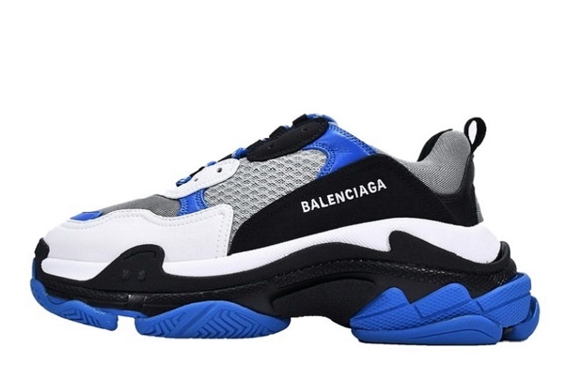 Balenciaga Triple S Black White Blue Reps (1)