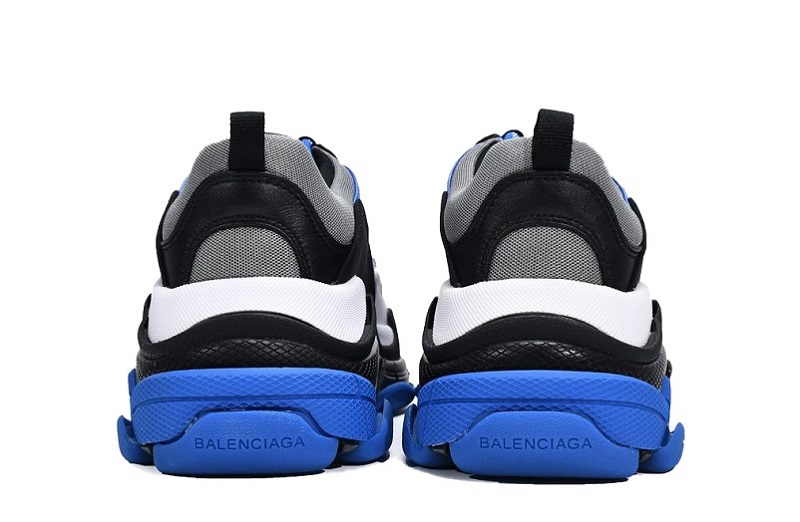 Balenciaga Triple S Black White Blue Reps (4)