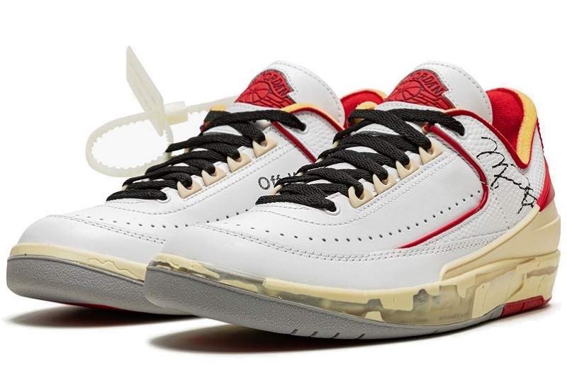 Off-White x Air Jordan 2 Low White Red Reps for Sale (2)