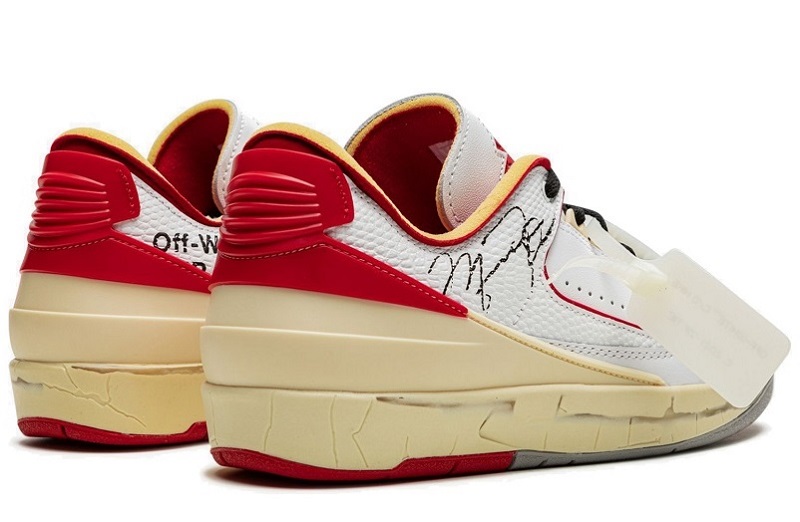 Off-White x Air Jordan 2 Low White Red Reps for Sale (3)