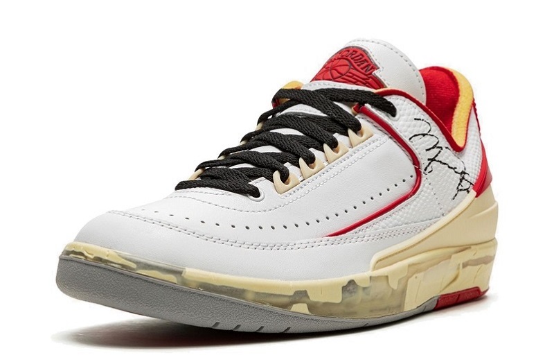 Off-White x Air Jordan 2 Low White Red Reps for Sale (4)