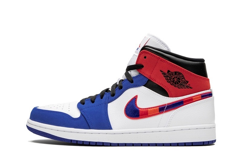 Air Jordan 1 Multicolor Swoosh Reps Mid Shoes (1)