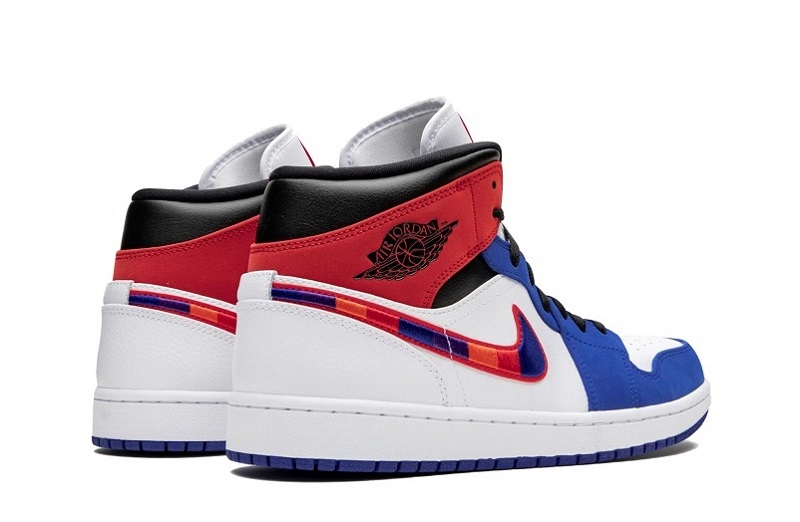 Air Jordan 1 Multicolor Swoosh Reps Mid Shoes (3)