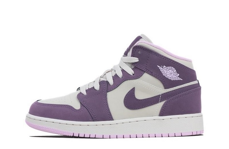 Air Jordan 1 Pro Purple Reps Mid GS Shoes (1)