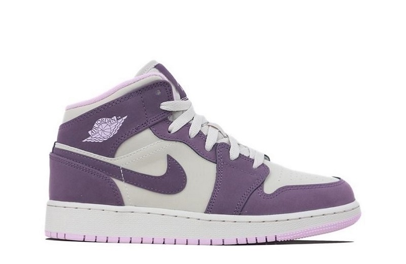 Air Jordan 1 Pro Purple Reps Mid GS Shoes (2)