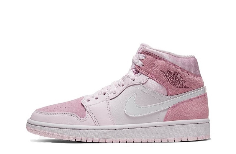 Air Jordan 1 Digital Pink Reps Mid WMNS Shoes (1)