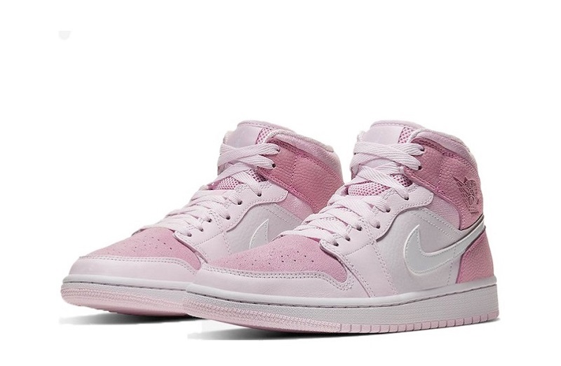 Air Jordan 1 Digital Pink Reps Mid WMNS Shoes (3)