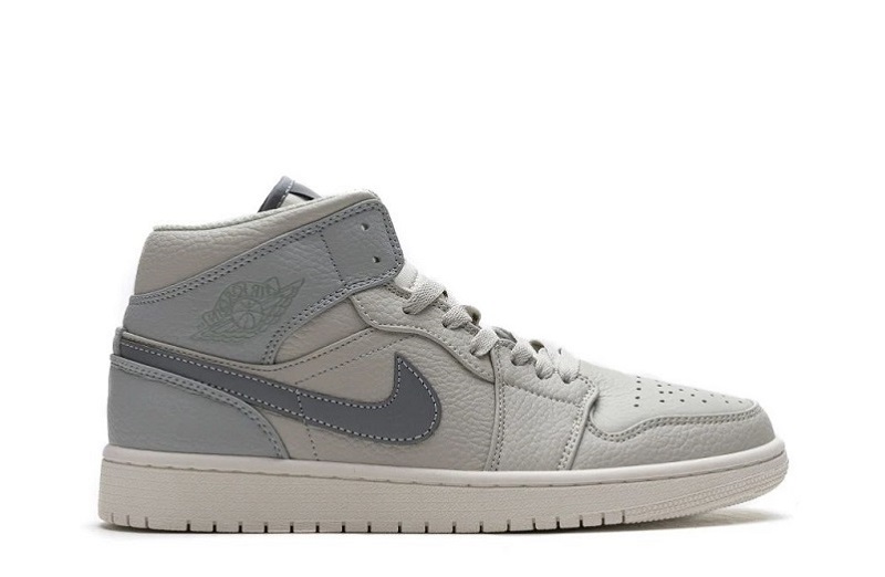 Air Jordan 1 Bone Grey Reps Mid Shoes Online (2)