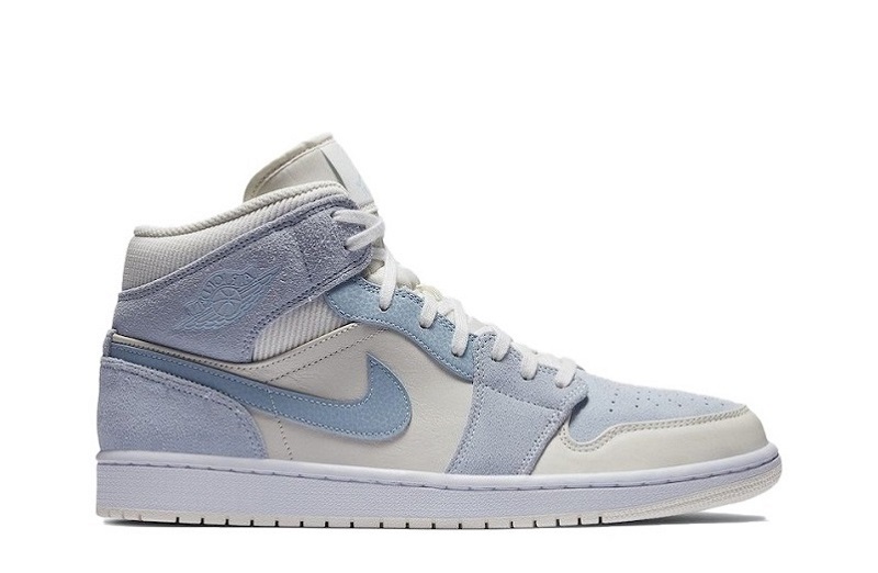 Air Jordan 1 Sail Light Blue Reps Mid SE Sneakers (2)