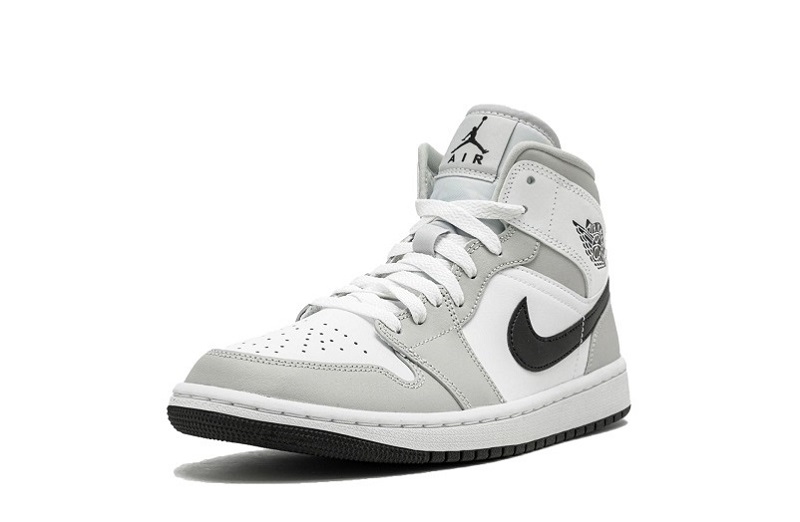 Air Jordan 1 Light Smoke Grey Reps Mid Shoes (4)