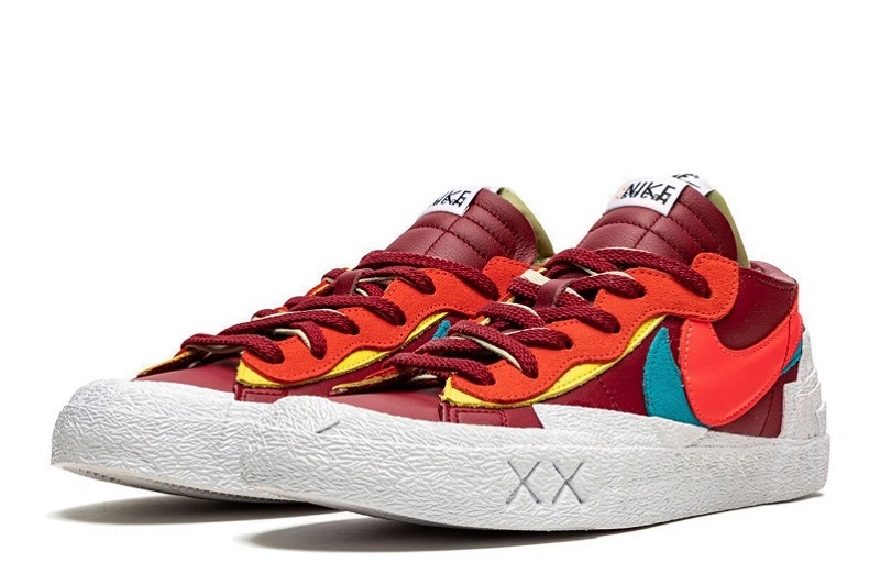 Kaws x Sacai x Blazer Low Team Red Reps  (2)