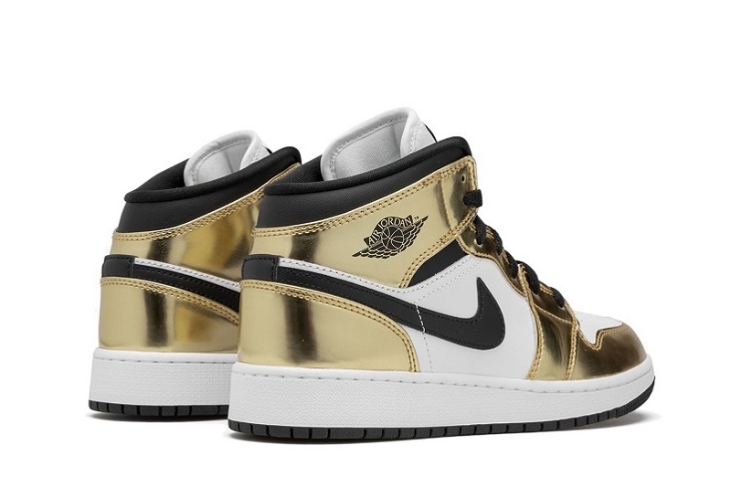 Air Jordan 1 Metallic Gold Reps Mid Shoes  (3)