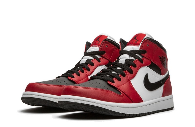 Air Jordan 1 Black Toe Reps Mid Shoes Online (2)