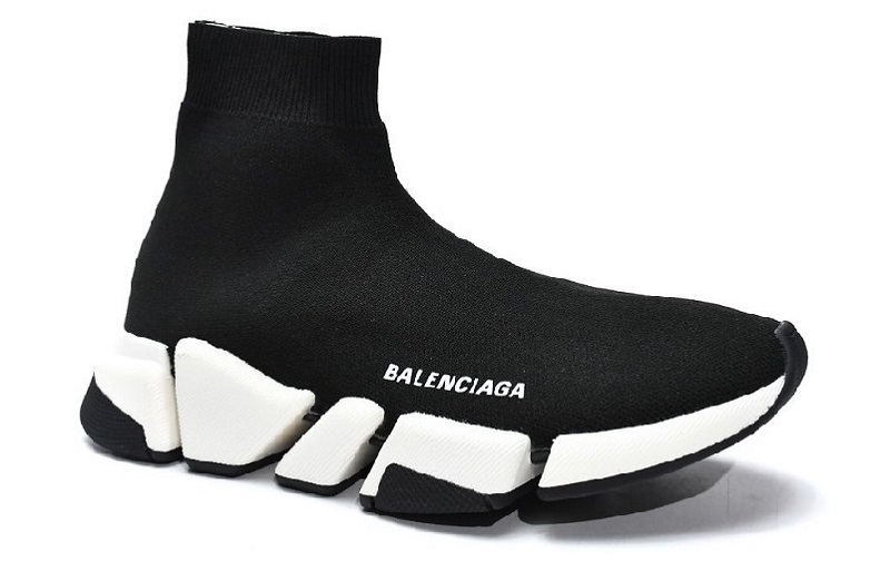 Balenciaga Speed 2.0 Sneaker Black White for Sale (2)