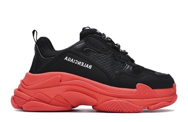 Balenciaga Triple S Black Dark Red for Sale  (1)