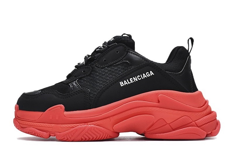 Balenciaga Triple S Black Dark Red for Sale  (2)