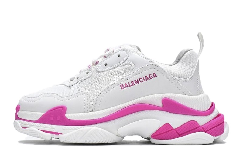 Balenciaga Triple S White Peach Red for Sale (2)