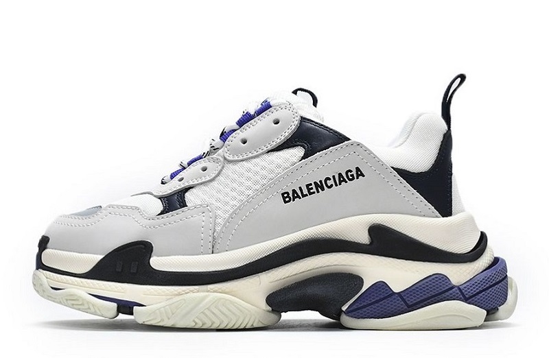 Balenciaga Triple S White Dark Blue for Sale  (2)