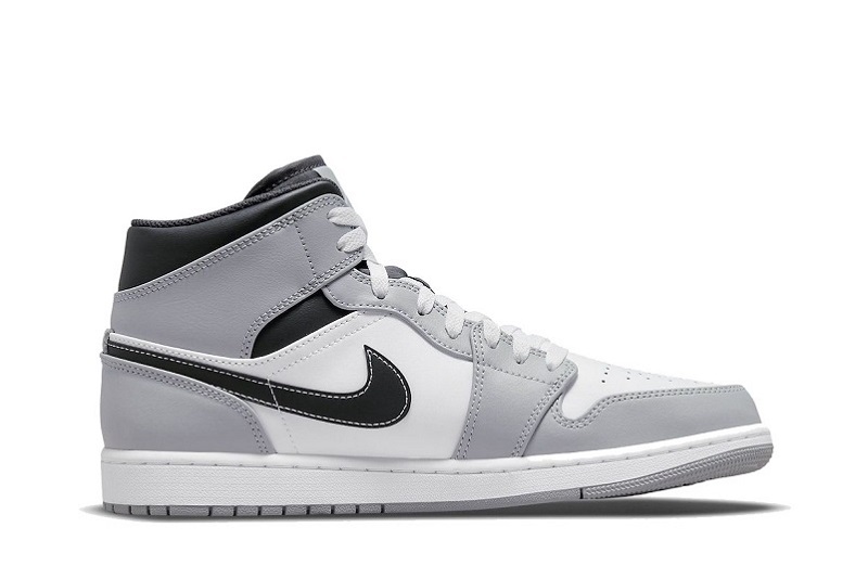 Air Jordan 1 Light Smoke Grey Reps Mid Shoes  (2)